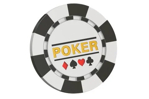 Casino token, 3D rendering Illustrazione stock