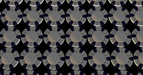 Casino token chips top view Stock Footage 105438629