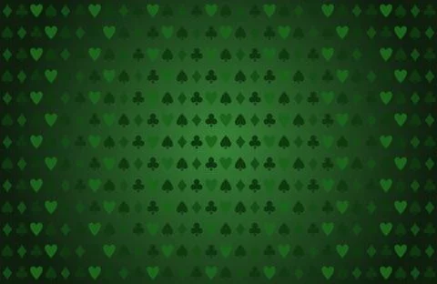 Casino vector texture. Blackjack vector background. Card game table backdrop. Stock Illustration