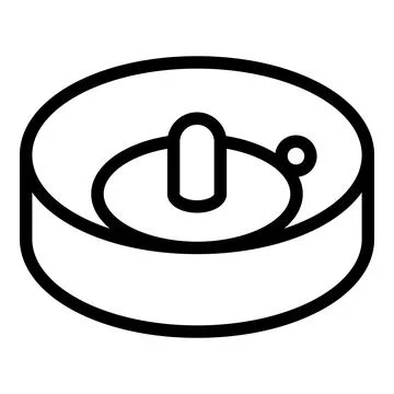 Casino wheel icon outline vector. Draw lottery 스톡 일러스트