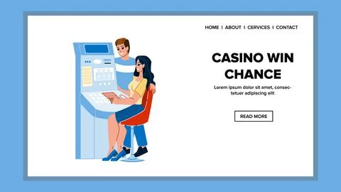 Casino win chance vector 스톡 일러스트