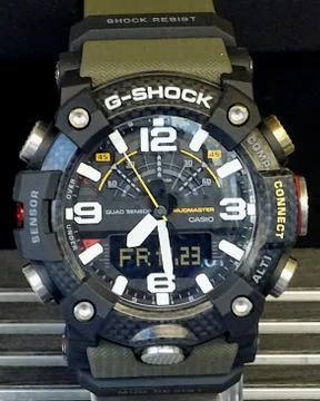Casio G-Shock Connected Mudmaster Wristwatch Stock Photos