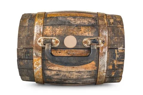 Cask with cork and handle Stock Photos