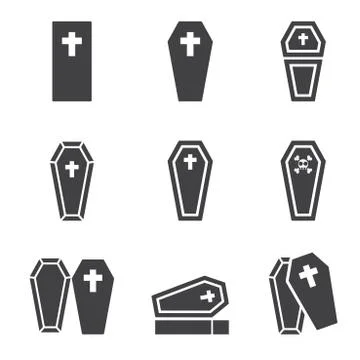 Casket icon Stock Illustration
