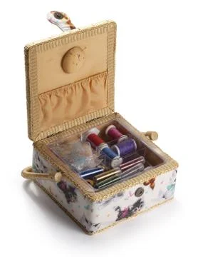Casket for sewing Stock Photos