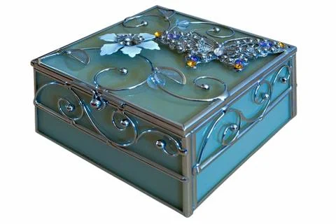 Casket on white. Stock Photos