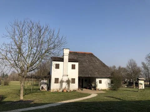 The casone is a rural building with a rectangular plan in Veneto Stock Photos