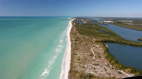 Caspersen Beach Venice Florida 스톡 동영상 39607848