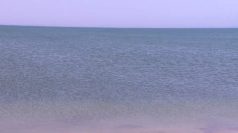 Caspian Sea view Tracking to left Stock Footage 201431934