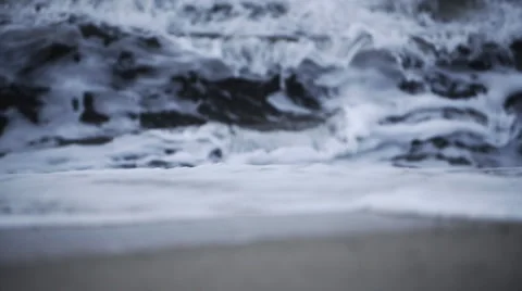 Caspian Sea waves Stock Footage 62405649