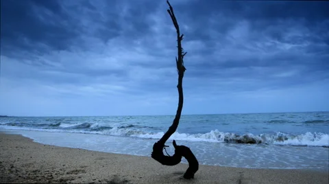 Caspian Sea waves Stockbeeldmateriaal 62405680