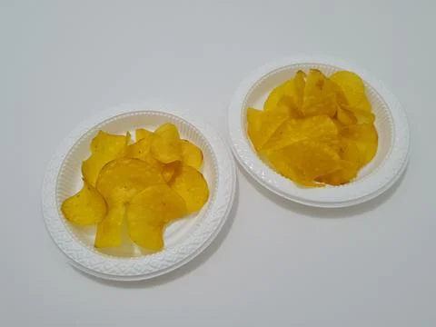 Cassava chips Stock Photos