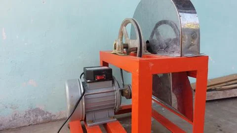 Cassava Cutting Machine Stock Photos