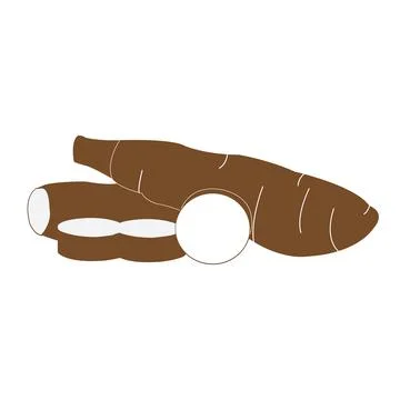 Cassava icon Stock Illustration