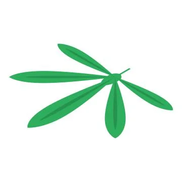 Cassava leaf icon, isometric style Stock Illustration
