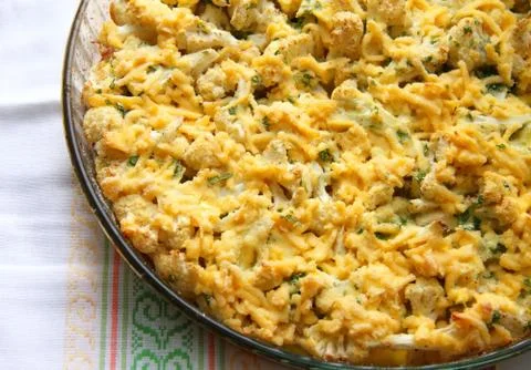 Casserole with cauliflower Stock Photos