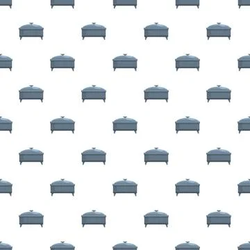 Casserole dish seamless pattern cooking kitchenware background 库存插图
