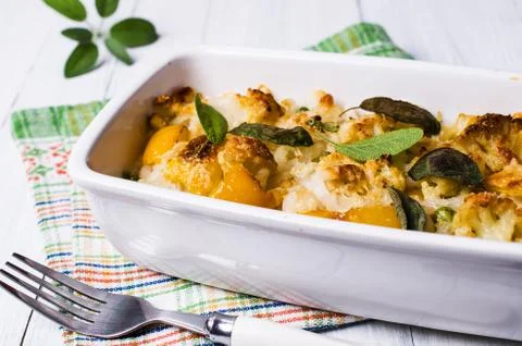 Casserole with pasta Stock Photos