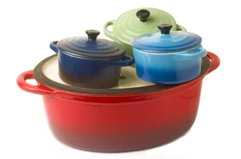 With the casserole Stock Photos