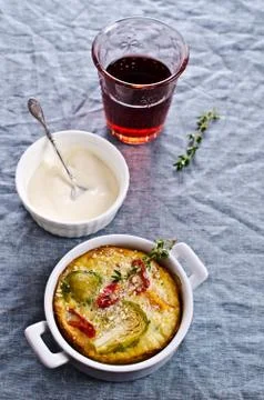 Casserole with vegetables Stock Photos