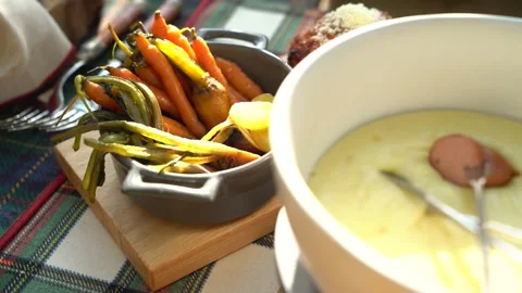 A casserole with whole fried vegetables. Stock Footage 145128319