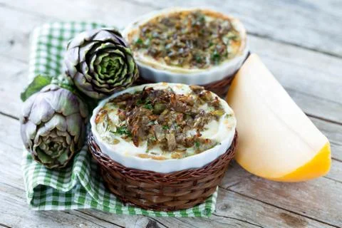 Casseroles with vegetable flans Фото