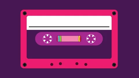 Cassette animated Stock Footage 242493378
