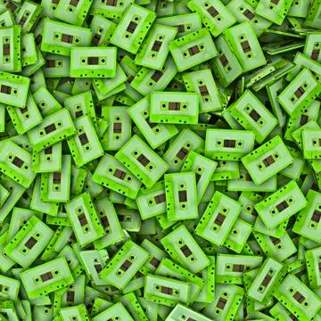 Cassette background Illustrazione stock