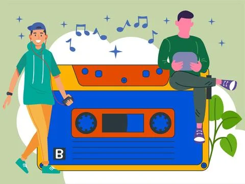 Cassette Concept Illustration Stock Illustration