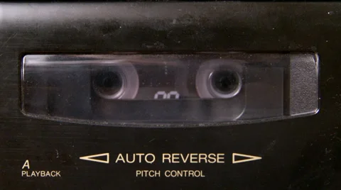 Cassette Deck Rewinding Stock Footage 38817067