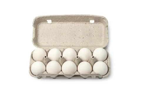 Cassette of eggs Stock Photos