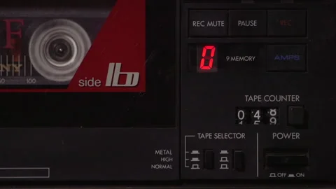 Cassette fast forward Stock Footage 149006484