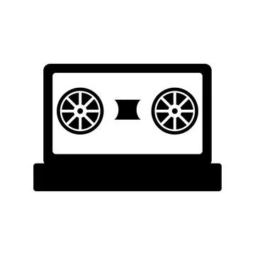Cassette icon vector Stock Illustration