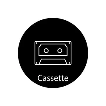 Cassette icon vector Stock Illustration