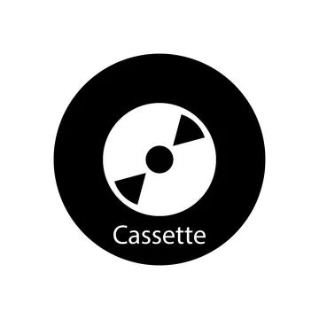 Cassette icon vector Stock Illustration
