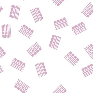 Cassette peat glyph vector seamless pattern イラスト素材