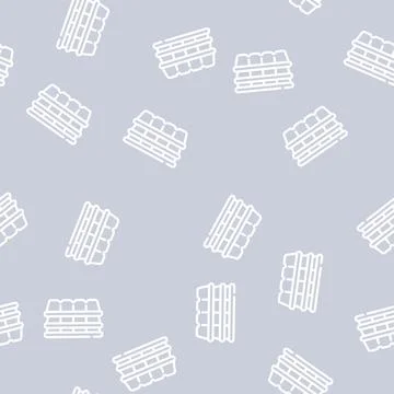 Cassette peat line vector seamless pattern Stock Illustration