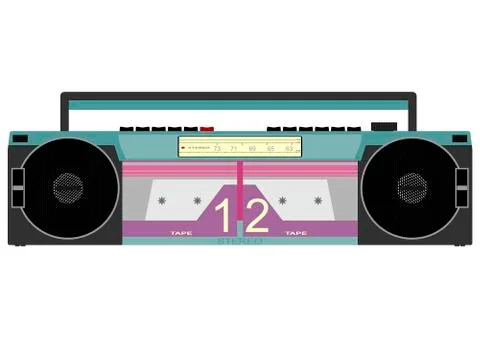 Cassette player Stock Illustration