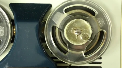 Cassette Player Spinning Stock Footage 81196906