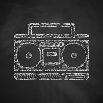 Cassette recorder icon Stock Illustration
