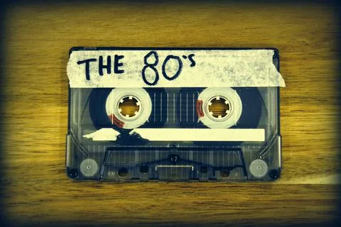 Cassette tape - The 80's Stock Photos