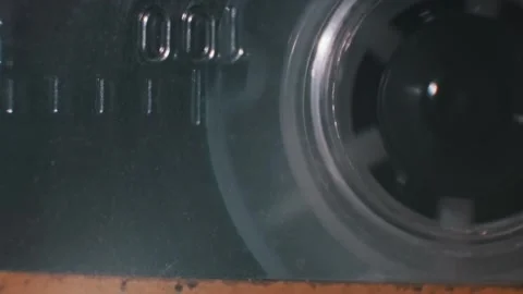 Cassette Tape Close Up: Retro Tech Stock Footage 296119534