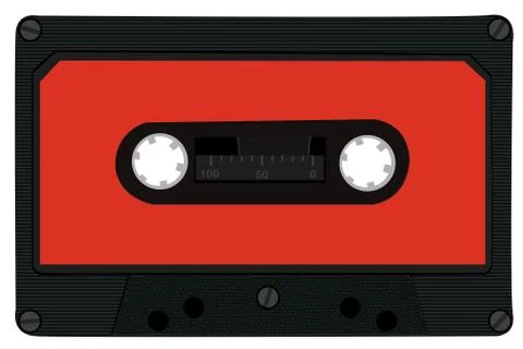 Cassette tape Stock Illustration