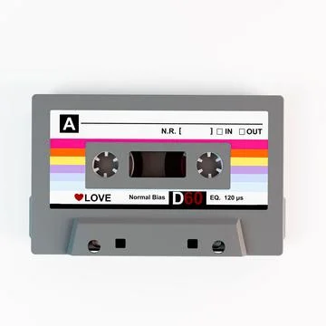 Cassette. tape isolated on white background Stock Illustration