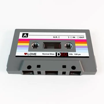 Cassette. tape isolated on white background Stock Illustration