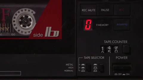 Cassette tape player Stock Footage 149006498