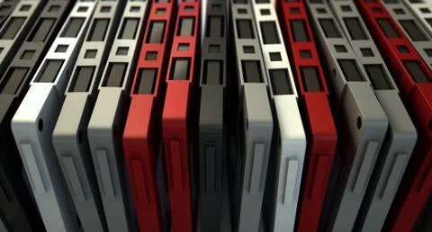 Cassette Tape Stack 库存插图