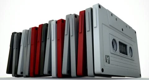 Cassette Tape Stack イラスト素材