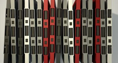 Cassette Tape Stack Illustrazione stock