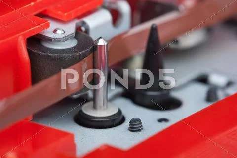Cassette tape transport mechanism Stock Photos